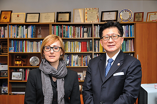 Giorgia Miotto y el Dr. Kaye Chon - EFMD 2013