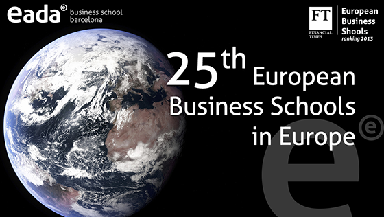 EADA ranks as the 25th best school in Europe