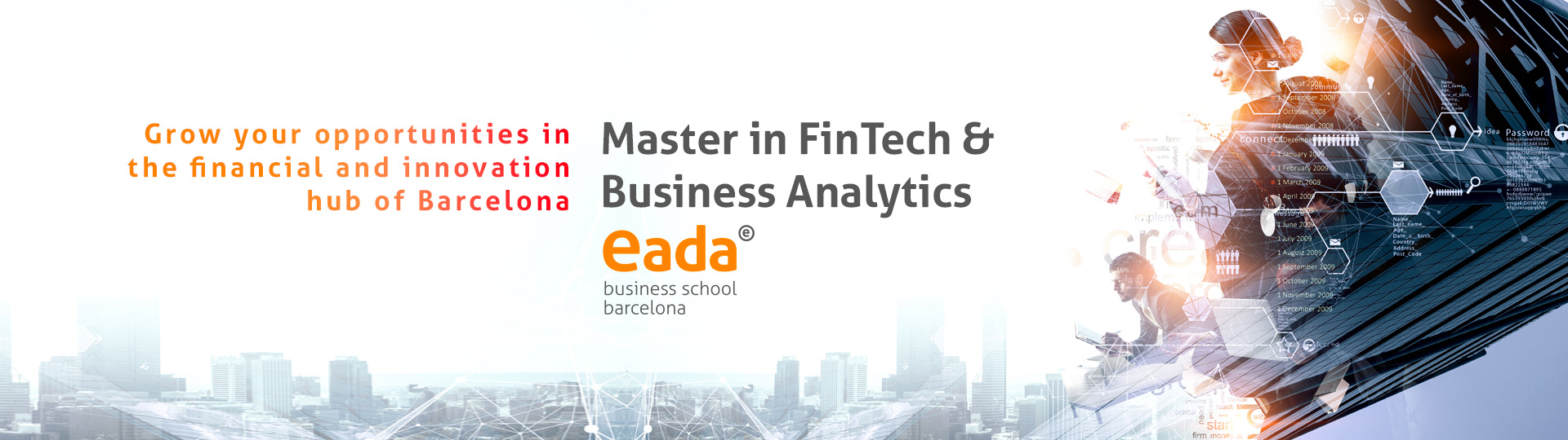 Master in FinTech & Business Analytics: Grow your opportunities in the financial and innovation hub of Barcelona