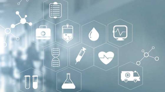 doctor-with-stethoscope-and-white-icon-medical-on-hospital-background-medical-technology-network-concept