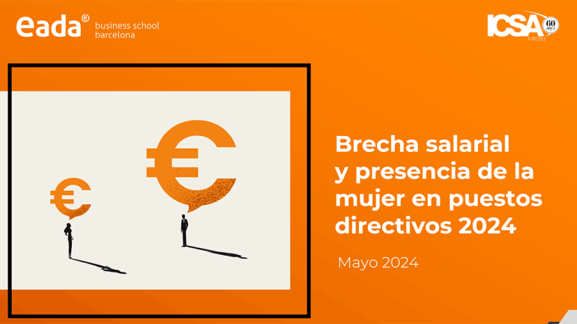 Brecha salarial y presencia de la mujer en puestos directivos España 2024