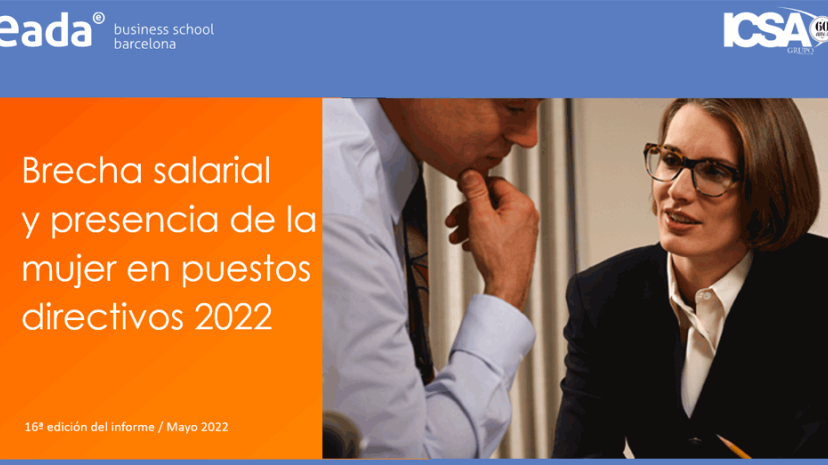 Brecha salarial y presencia de la mujer en puestos directivos España 2022